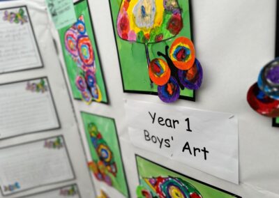 year 1 art in the exhibition tent 3rd palace