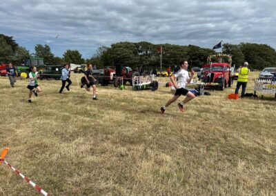 Sports day racing on the show field