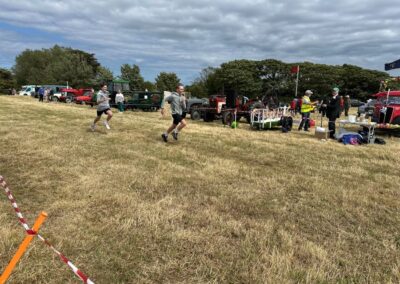 Sports day racing on the show field